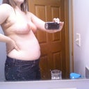 Day 20:  Further away side view.  Hate that I can't work out!! lol  Need to work on my tummy!  :P