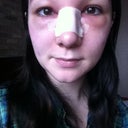 It looks like my nose is crooked on my face, but that's just my face haha my face naturally goes more to the left.