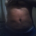 at 3 wk. stomach still a tad swollen