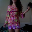 I know this is a weird outfit. It was for Halloween. But, I just wanted to show how I lack a waist and hips. I am very rectangular from the front and back.