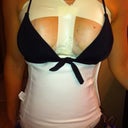This is what I looked like until my post op on day 6. It was like xmas getting my tape and all the "wrapping" under my binder off. Oh yes and the lovely drains...so glad those are gone.