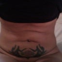 front view sitting down. bye bye tattoo