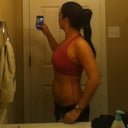 24 hours after - side profile with sports bra