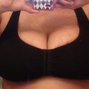 pre op sports bra from Walmart. total spillage