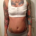 In the sports bra I got to wear after, see how saggy it is lol