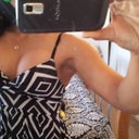 In the same black and white maxi dress previously pictured. Honestly, I like it best with my small boobs. Hopefully when these big girls d&f  I change my mind:-)
