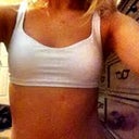 A before shot, in a lululemon sports bra (most lulu sports bras have slight padding including this one)  I live in sports bras because I have nothing to push up!