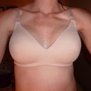1 week post op in my new, super comfy bra...hello C cup!