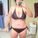 haven't been in 2 piece for 8 years, felt good actually even with the swelling.