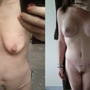 Full body before and after, 6 weeks