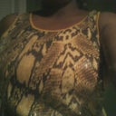 Animal print tank.  I never wore because my boobies are too BIG...