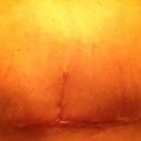 Swollen tummy, more so on the right as you can tell by the scar