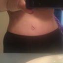 3 weeks post of belly (hard to get close up with camera phone and doing it myself)