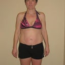 This is my photo from 1 round of Insanity and 1 round of p90x.  The belly is still there!