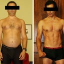 These are two years apart. I was at 196lbs on the left, 172 on the right. Dieting, exercise, and a little plastic surgery transformed my life :)