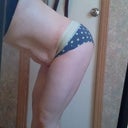 lovely view of the wonderful hanging skin when I bend over...