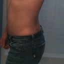 Two weeks after.  Same jeans as the before pics and same degree of relaxing tummy.