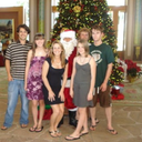 With my 5 kids.  They are my life!