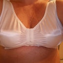 2 wk post op - still wearing my post op bra with gauze stuffing, not for drainage, but comfort. The nipples are extremely sensitive and the bare material tickles too much when it robs against the nipple.
