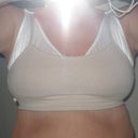 2 wk post op - wearing two bra's, white-the post surgical that was given to me and the beige is the bali semi sports bra for extra support, tighter fit and more pressure application.