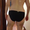 my butt, which i know to some of you looks like a before, but believe me, this is an after i'm happy with! i'll take it from here in the gym!
