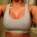 4 weeks 2 days post op .. Very little support and no padding in this sports bra