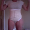 Double compression..... My compression garment and my own pull up spank double support in the day time.