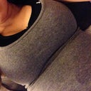 With sports bra and tank top 4 days post op