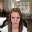 BEFORE - scrunching my eyes together...I actually do make this face when I'm highly doubting something I'm being told...yeah, I know...cute.