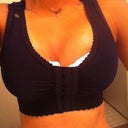 day 1 post op... super sore... but i DO love the bra they gave me :)