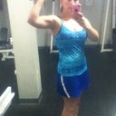 9 weeks - in gym clothes at the gym!