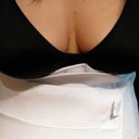 After photo of breast. I love the roundness and how perky they are. This bra is underwire but breast retain this same shape without a bra now! I can see a real difference.