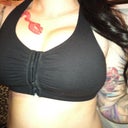 8 Days post op in sports bra