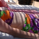 Pic my hubby took of me a few summers ago in that same old bikini. What was I thinking!