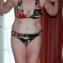 Swimsuit before - bending forward