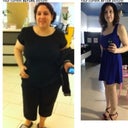 Photo from Oct 2011 weighing over 200lbs. After photo after losing 90+ lbs and 3 months after mmo! :)
