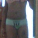 and here is a frontal view of me in shape and as u can see im pretty str8 i have absolutely no curves and i hate that