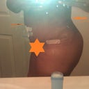 Lower back swelling going down, making butt look more pronounced. Yay me!