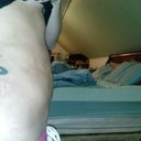 side view no bloat day after being wrapped 24hrs