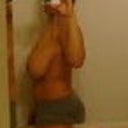 Side view before...I'm hitting the gym hard and eating light, I need to lose 10 lbs before surgery. (not the doctor's orders, just my own)