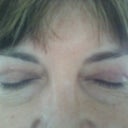 1.5 months later, zero make up. Not a very clear picture but you can get an idea.