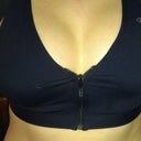 6 weeks post op in sports bra.