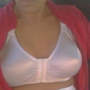 Cant really see them much in this ugly bra Post op Day 1