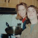 me on left