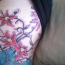Close up 24 hrs after 1st session. Starting to see some lines fading already.