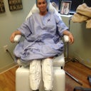 all prepped for surgery now