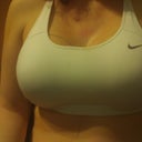 after in a sports bra