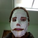 Here is the bandage mask that I wore for 8 days. Yes, it was gooey and itchy. This photo was taken on day 4.