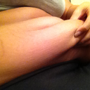 sitting down and able to grab that much fat.