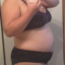 Side view with panties on, ugh look at those huge arms!!!
